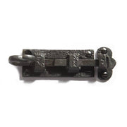 Cast Iron Detailed Slide Bolt - Beeswax Iron