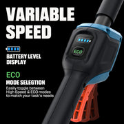 Senix 60V Max X6 Brushless Cordless String Trimmer, 16-Inch Cutting Diameter, Variable Speed, Lightweight Aluminum Shaft, 3Ah Battery and Charger Included