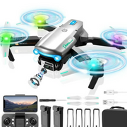 UUGEE Drones with Camera for Kids Adults 4k HD Mini RC Quadcopter with LED Lights