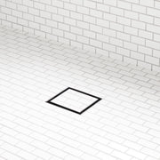 6 TILE-IN SQUARE SHOWER DRAIN - MATTE BLACK
