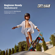 Tony Hawk Series 31 Skateboard for Beginners, Multicolor Hawk Design, 31 x 7.5 Inch Maple Deck