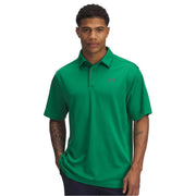 Under Armour Mens Tech Golf Polo, Moisture Wicking, Quick Dry, Team Kelly Green/Pitch Gray, 4X-Large, 1290140