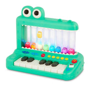 Battat BT1801 Croco Pop Piano Toy Keyboard with Songs Sounds Lights Green