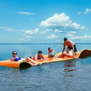 Costway 3-Layer Floating Water Pad 12' x 6' Orange