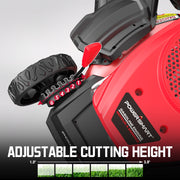 PowerSmart DB8617P 3-in-1 Gas Push Lawn Mower 17-inch 144cc Engine, 6-Position Height Adjustment