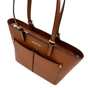 Michael Kors 35F3GTVT8B-230 Womens Jet Sest Travel Medium Double Pocket Tote (Luggage)