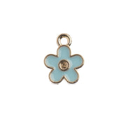 32640464-05 JOHN BEAD SWEET PETITE CHARM SM FLOWER BLUE 10PC