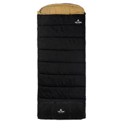 TETON Sports 1027R Deer Hunter -35 F Canvas Sleeping Bag - Right Zipper - Black/Tan