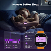Amazing Impulse WeariQ Kids Smart Watch, 1.75-Inch Touch Screen, Bluetooth Calling, 123 Sports Modes, IP68 Waterproof, Heart Rate Monitor, 5 Interchangeable Straps
