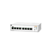 HPE Instant On 1830 8-Port Gigabit Smart Managed Network Switch, Fanless, Black, RJ45, PoE Support, JL810A#ABA