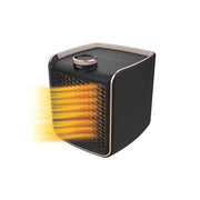Ontel Handy Heater Instant Heat Electric Space Heater, Copper Infused Ceramic Technology, 1200W, Adjustable Heat Settings, Portable Black 24020