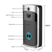 Jocestyle 832837A9 V5 Wireless Smart Gatebell HD 720P WiFi Home Security Camera with 2CH Audio/Motion Detection