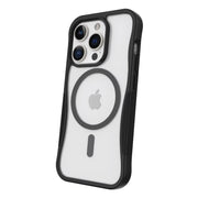 Onn. WIBBCL100134329 iPhone 15 Pro MagSafe Compatible Dual-Layer Phone Case, Black/Clear