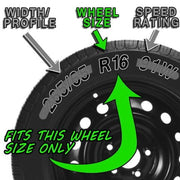 Fuel Rider IMP-64041-16CH5SP Chrome Wheel Skins Set of 4, 16 Inch, Factory OE 5-Spoke Design