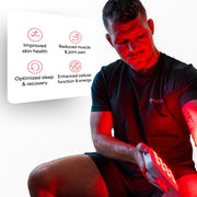 Kala Therapy Red Light Mini 2.0 Portable Handheld LED Red Light Therapy Device with 4 Wavelengths 630nm 660nm 830nm 850nm, White, MI-001