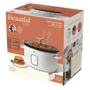 Beautiful 19162 6 Qt Programmable Slow Cooker, White Icing by Drew Barrymore