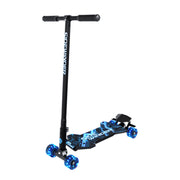 MELO MK18LW101 Sidewinder Kids Carving Scooter with 70mm LED Wheels, Ages 5+, Blue