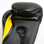 Everlast ProStyle Elite v2 Training Boxing Gloves, 16oz, Black, Synthetic Leather, Breathable Mesh Palm