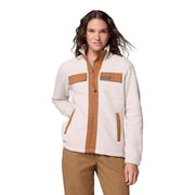 Columbia Womens Juniper Peak Full Zip Fleece Jacket, Sustainable Recycled Polyester, Dark Stone Camel Brown, Medium, 2131481