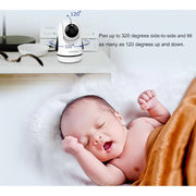 HelloBaby HB6352 Baby Monitor with Remote Pan-Tilt-Zoom, 5.0