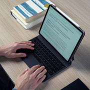 INI Magic Keyboard Case for iPad Air 13-inch M3 M2 2025 2024 and iPad Pro 12.9-inch 3rd to 6th Gen, Magnetic Attachment, Multi-Touch Trackpad, Backlit Keyboard, Lightweight Black
