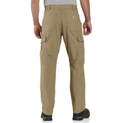 Carhartt Force Relaxed Fit Ripstop Cargo Work Pants for Men, Dark Khaki, 38x32