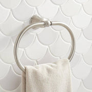 Signature Hardware 433259 Wall Mounted Towel Ring, Brushed Nickel