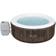 SaluSpa 60132E Madrid Smart AirJet Outdoor Round Inflatable Hot Tub with App Control 2-4 Person with Pump #P09144