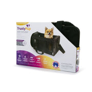 TrustyPup Easy Explorer Pet Carrier Medium, Black With Leak-proof Base