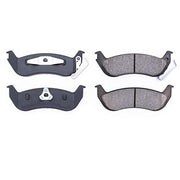 Power Stop Z16 Evolution Ceramic Rear Brake Pad Set, Advanced Formula, Noise-Reducing Dual Rubber Shims, Thermal Scorched Surface, Fits Select Ford Ranger, Lincoln Town Car, Mercury Models
