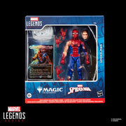Hasbro Marvel Legends Battle-Damaged Spider-Man Action Figure with Magic: The Gathering Foil Card, 6-Inch, G0638
