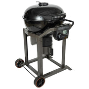 LOCO 22 in. SmartTemp Kettle Charcoal Grill in Black with Stand