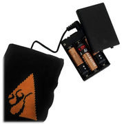 ActionHeat AH-SK-AA-03-L-XL Unisex Wool AA Battery Heated Socks, L-XL Black/Orange