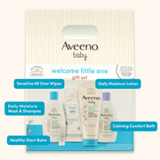 Aveeno Baby Welcome Little One Gift Set, Nourishing Oat, 5 items