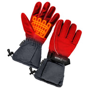 ActionHeat AA Battery Heated Snow Gloves for Men - Gray