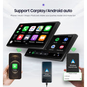 Hizpo Android 12 Car Stereo Head Unit, 10.1-Inch Touchscreen, 2GB RAM, 32GB Storage, GPS Navigation, Bluetooth, WiFi, AUX and Subwoofer Output for Nissan X-Trail 3 Rogue Qashqai 2 2013-2017