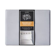 Hotel Style HS5401325722-17 4-Piece 600 Thread Count Grey Egyptian Cotton Bed Sheet Set, Queen - Deep Pocket