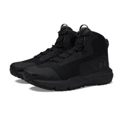 Under Armour Charged Valsetz Mid Men's Tactical Boots, Black Jet Gray, Size 11, Lace-Up, Vibram XS Trek Outsole, 3027382