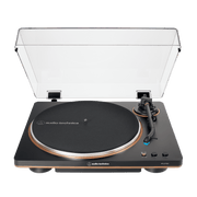 Audio-Technica AT-LP70X-BZ Fully Automatic Belt-Drive Turntable with Built-In Switchable Phono Preamp, Black/Bronze, 33-1/3 & 45 RPM