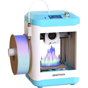Geeetech Mini Faster 3D Printer, Fully Assembled, Direct Drive Extruder, Heated Build Plate, WIFI Enabled, Blue-White, M1S