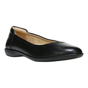Naturalizer E8047L1001 Flexy Ballet Flat Women's Footwear, Black Leather, Almond Toe, 0.75 Inch Heel, Size 8.5 WW