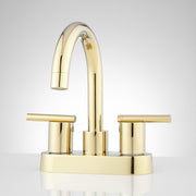 Signature Hardware SH418165PB Lindo 1.2 GPM Centerset Bathroom Faucet w/Pop-Up Drain Assembly, Polished Brass