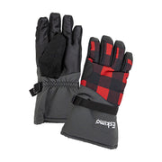 Ardisam Eskimo Buffalo Plaid Cold Weather Fishing Gloves, Waterproof 5K/5K, 200g Thinsulate Insulation, DuraDry Polyester, Red/Gray, X-Small/Small