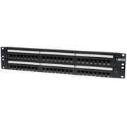 Tripp Lite 48-Port 2U Rackmount Cat6 110 Patch Panel 568B, RJ45 Ethernet(N252-048)