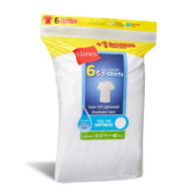 Hanes Boys EcoSmart Crew Neck Undershirts 6-Pack, White, XL, Cotton Blend BRLCR6