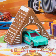 Mattel Hot Wheels 2025 Advent Calendar, 10 Toy Vehicles 1:64 Scale, 14 Winter-Themed Accessories, 10 Ornament Clips, Multicolor, 34 Pieces