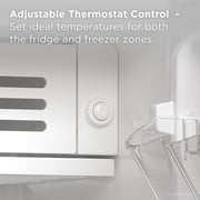 TCL Compact Refrigerator, 3.1 Cu Ft Capacity, Single Door, Reversible Door, Energy Efficient, Quiet Operation, White, TRM31S4AW