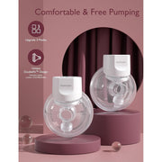 Momcozy S12 Pro-V Wearable Breast Pump, Single, Wireless Hands-Free, Silent Operation Below 45dB, Long Battery Life 1200mAh, White, BP056-WH00BA