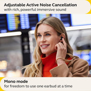 Jabra Evolve2 True Wireless Earbuds, Active Noise Cancellation, MultiSensor Voice Technology, USB-C, Black, 20797-989-899
