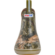Xtratuf Men's 6in Ankle Deck Boat Fishing Boots, Waterproof, Slip Resistant, Lightweight Rubber, Mossy Oak Country DNA, XMAB-MDNA